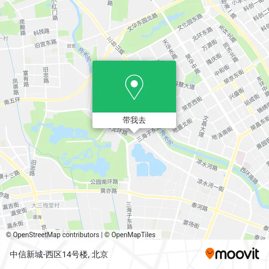 中信新城-西区14号楼地图