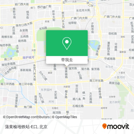 蒲黄榆地铁站-E口地图