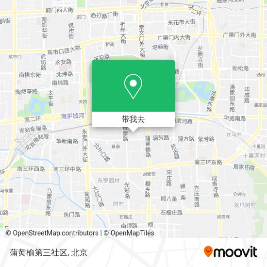 蒲黄榆第三社区地图