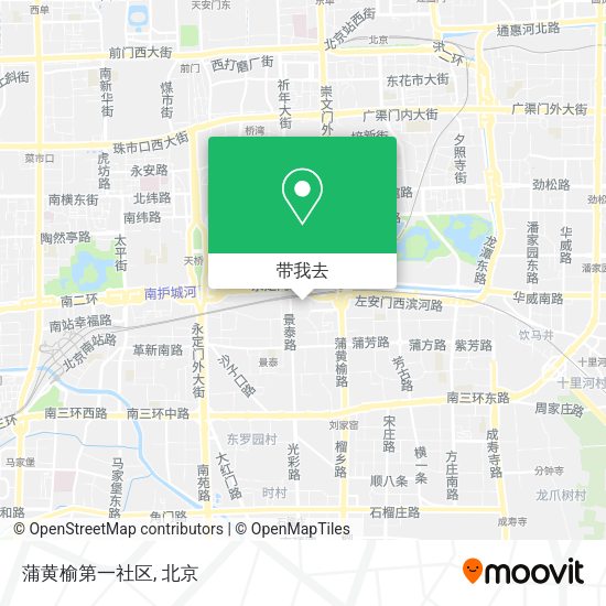 蒲黄榆第一社区地图