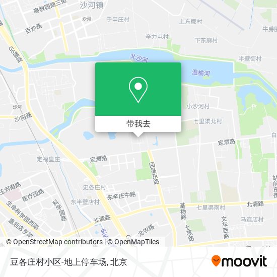 豆各庄村小区-地上停车场地图
