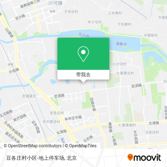 豆各庄村小区-地上停车场地图