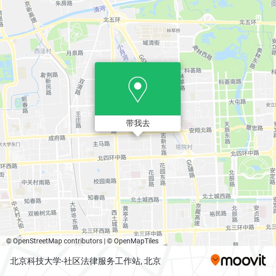 北京科技大学-社区法律服务工作站地图