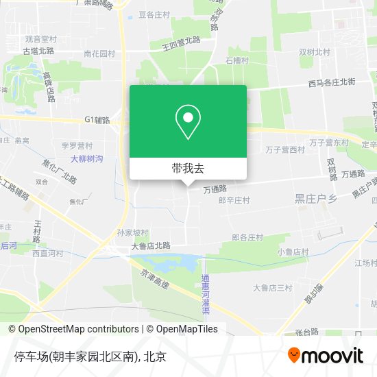 停车场(朝丰家园北区南)地图