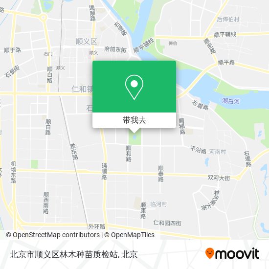 北京市顺义区林木种苗质检站地图