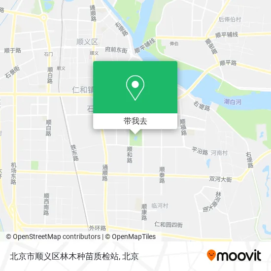 北京市顺义区林木种苗质检站地图