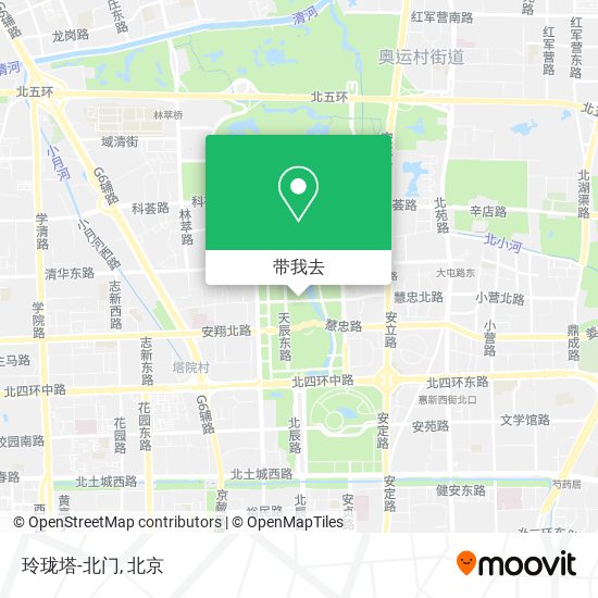 玲珑塔-北门地图