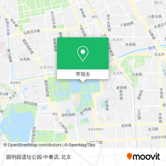 圆明园遗址公园-中餐店地图