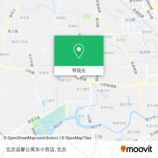 北京温馨公寓东小营店地图
