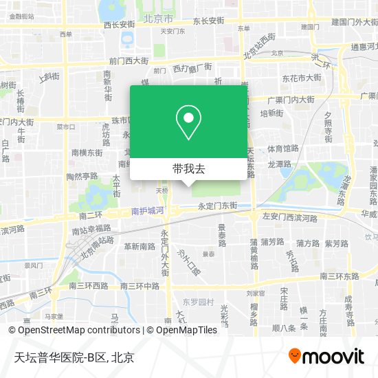 天坛普华医院-B区地图