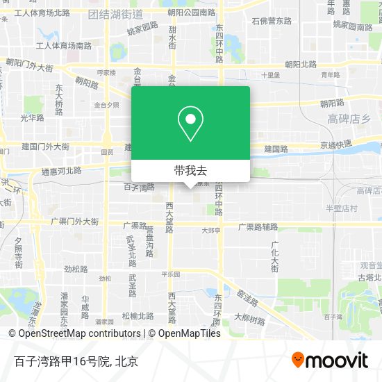 百子湾路甲16号院地图