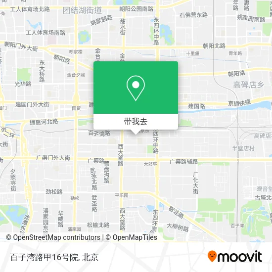 百子湾路甲16号院地图