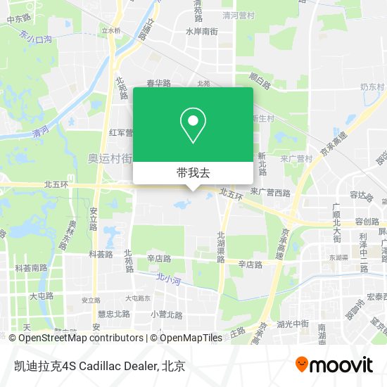 凯迪拉克4S  Cadillac Dealer地图