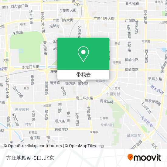 方庄地铁站-C口地图