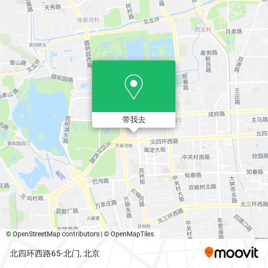 北四环西路65-北门地图