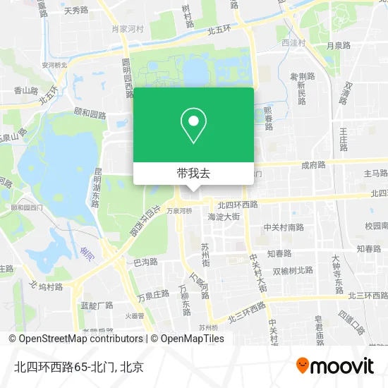 北四环西路65-北门地图