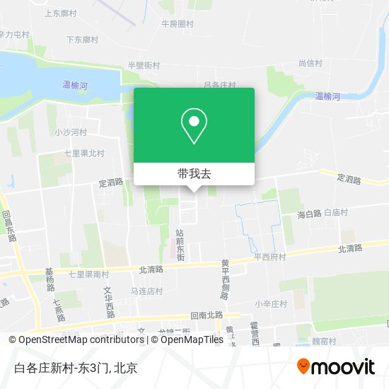 白各庄新村-东3门地图