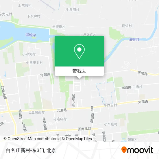 白各庄新村-东3门地图