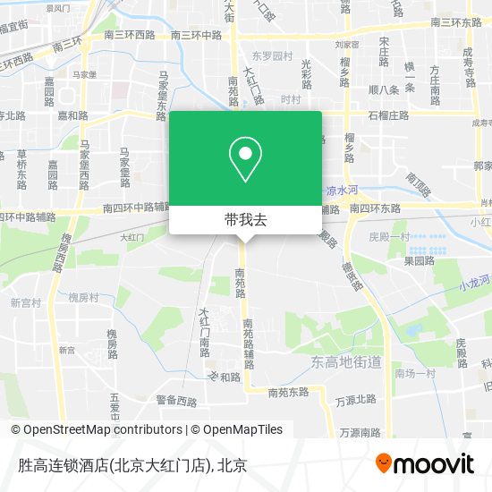 胜高连锁酒店(北京大红门店)地图