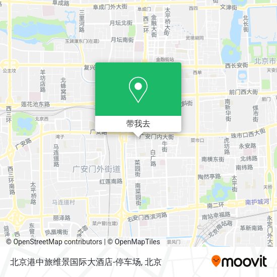 北京港中旅维景国际大酒店-停车场地图