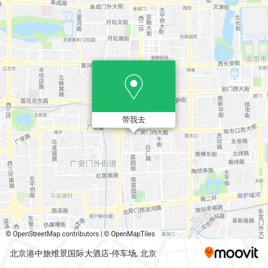 北京港中旅维景国际大酒店-停车场地图