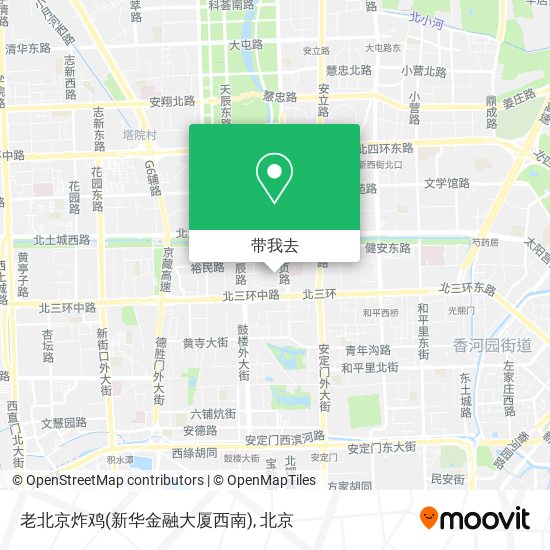 老北京炸鸡(新华金融大厦西南)地图