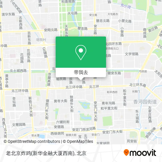 老北京炸鸡(新华金融大厦西南)地图