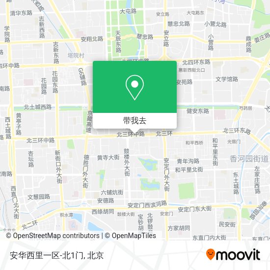 安华西里一区-北1门地图