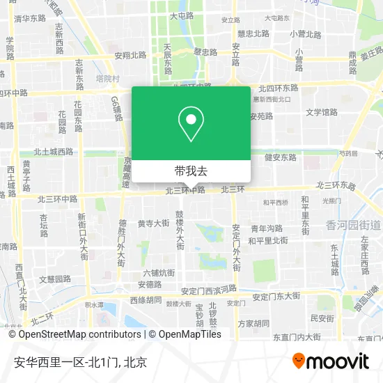 安华西里一区-北1门地图
