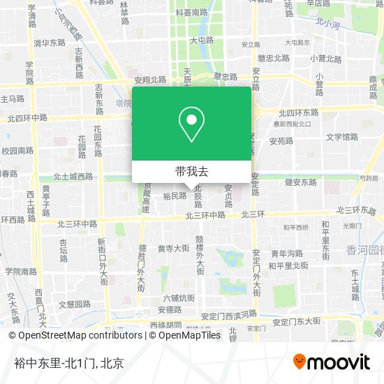 裕中东里-北1门地图