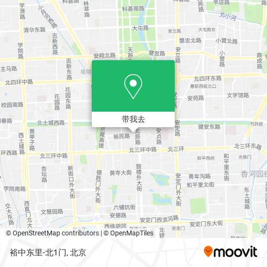 裕中东里-北1门地图