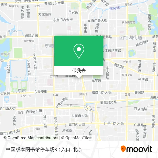 中国版本图书馆停车场-出入口地图
