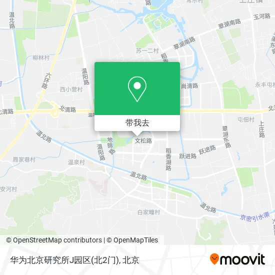 华为北京研究所J园区(北2门)地图