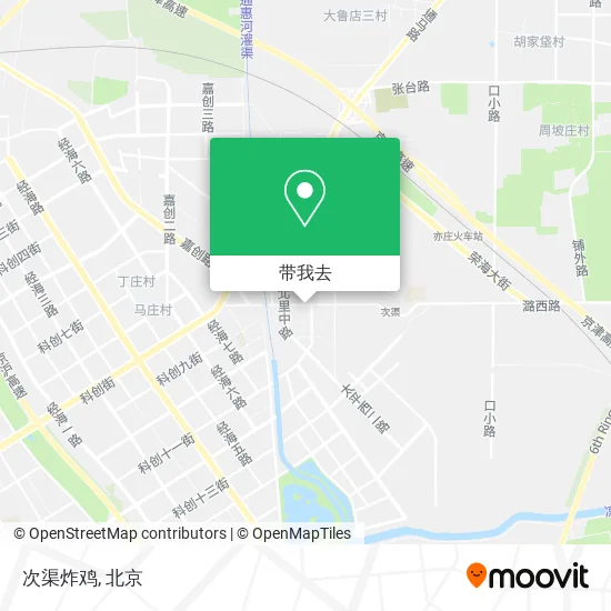 次渠炸鸡地图