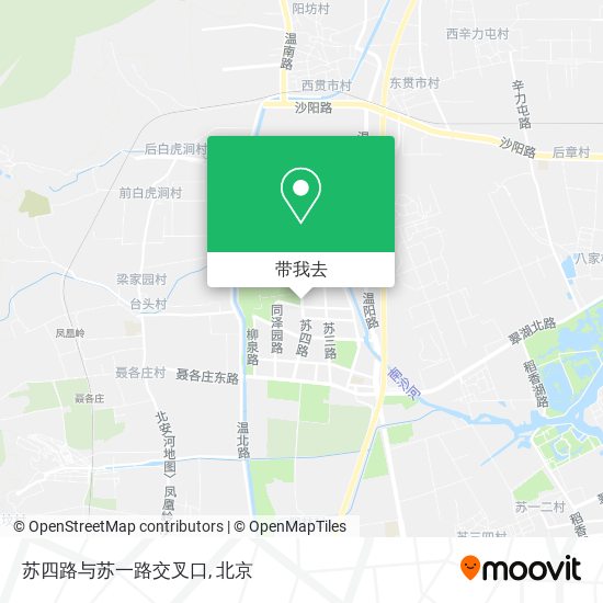 苏四路与苏一路交叉口地图