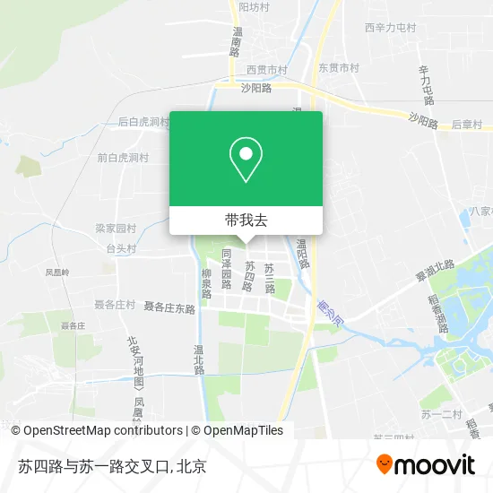 苏四路与苏一路交叉口地图