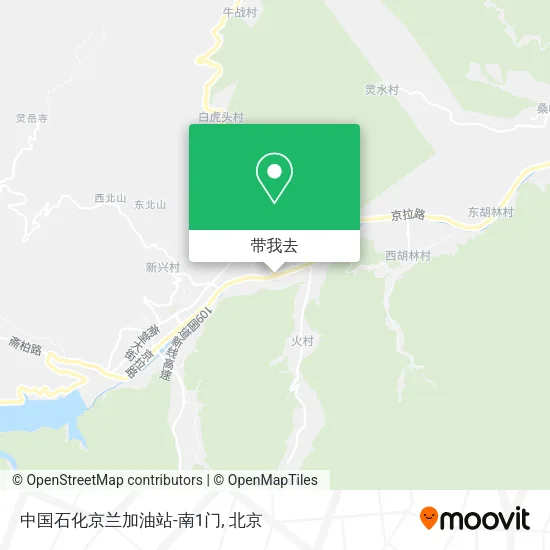 中国石化京兰加油站-南1门地图