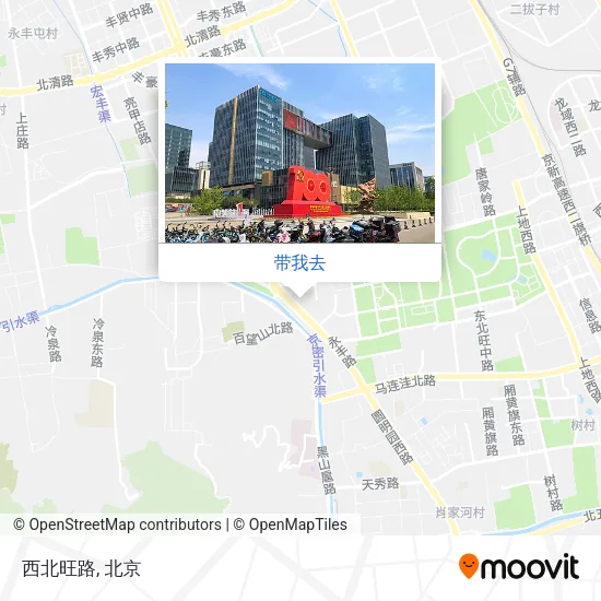 西北旺路地图