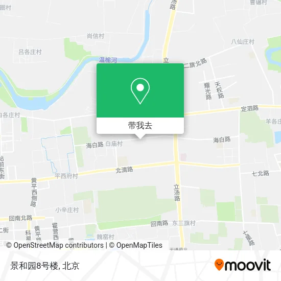 景和园8号楼地图