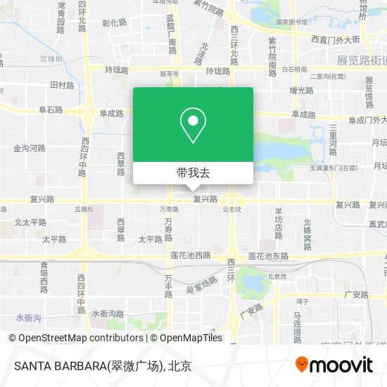 SANTA BARBARA(翠微广场)地图