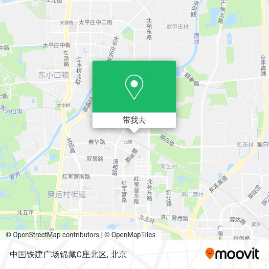 中国铁建广场锦藏C座北区地图