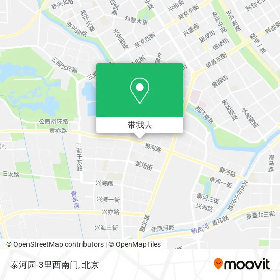 泰河园-3里西南门地图
