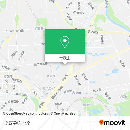京西学校地图