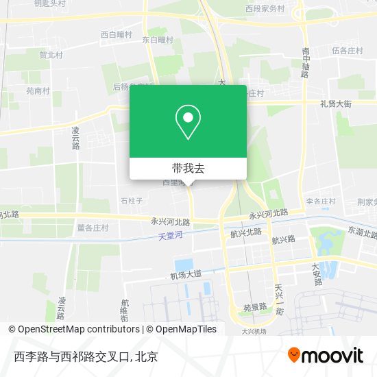 西李路与西祁路交叉口地图