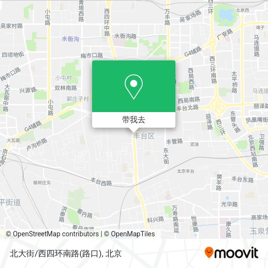 北大街/西四环南路(路口)地图