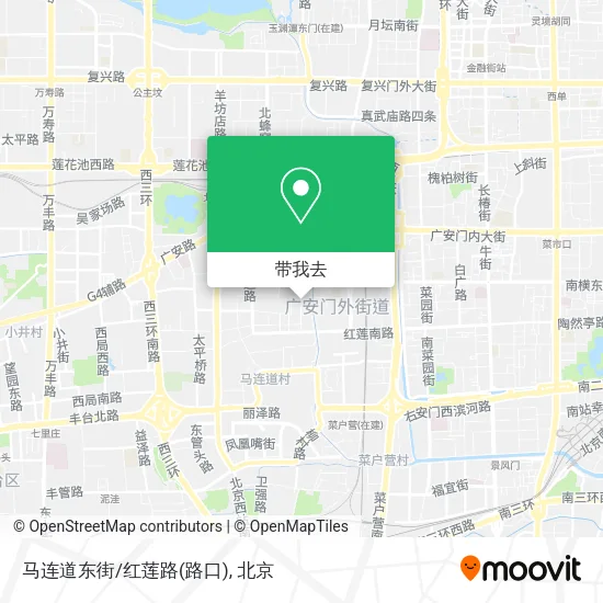 马连道东街/红莲路(路口)地图