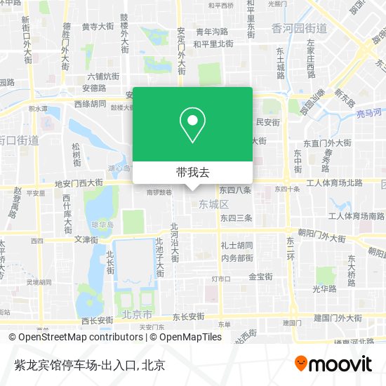 紫龙宾馆停车场-出入口地图
