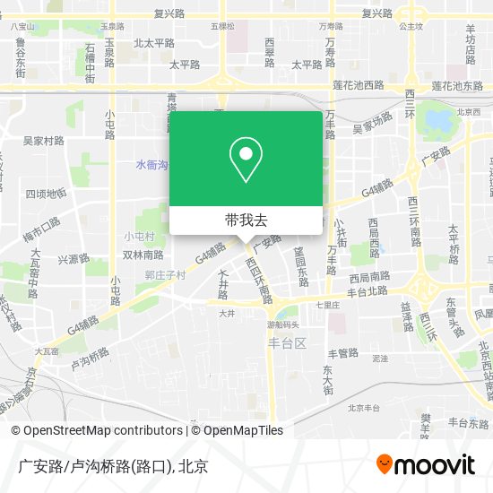 广安路/卢沟桥路(路口)地图