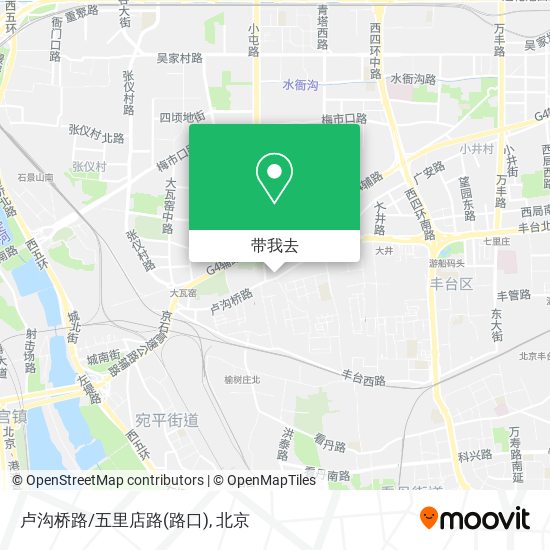 卢沟桥路/五里店路(路口)地图