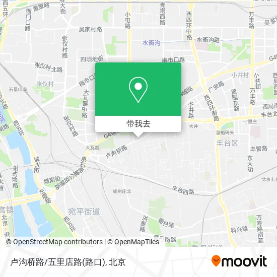 卢沟桥路/五里店路(路口)地图